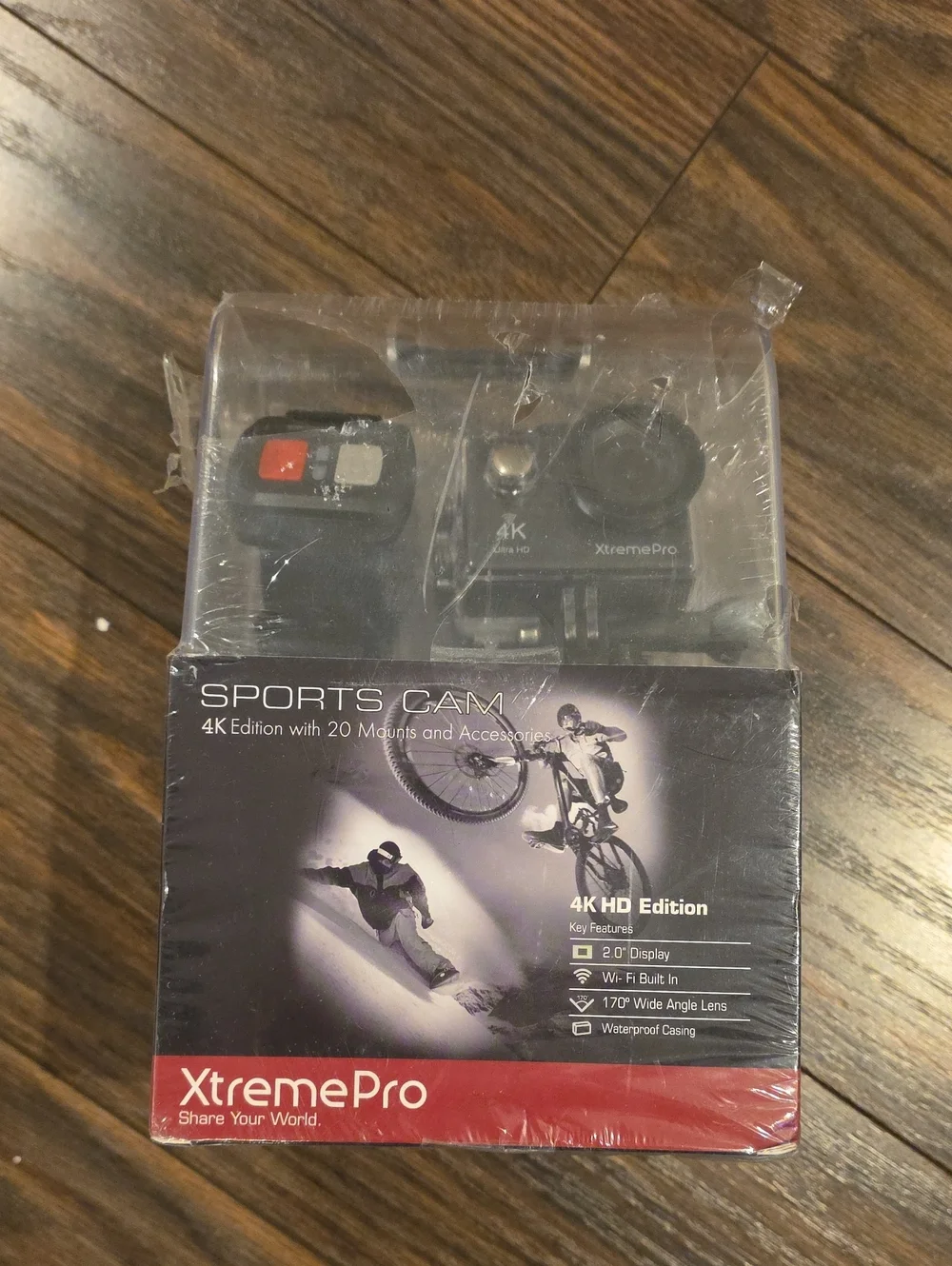 4K Sports Action Camera in Black - 4K HD Edition